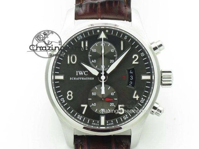 MIROTIME 0523 SunProtective Pilot Chrono IW377713 ZF 1:1 Best Edition Brown Dial On Brown Leather Strap A 7214